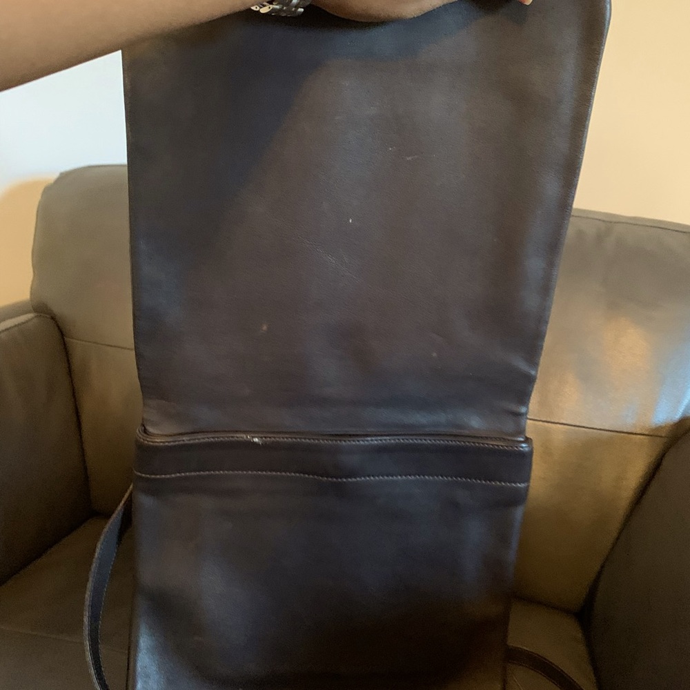 Coach brown leather crossbody